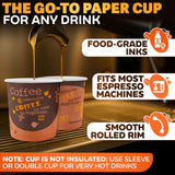 Reluen 200 Pack 3 Oz Disposable Espresso Cups, Paper Cups for Hot Drinks