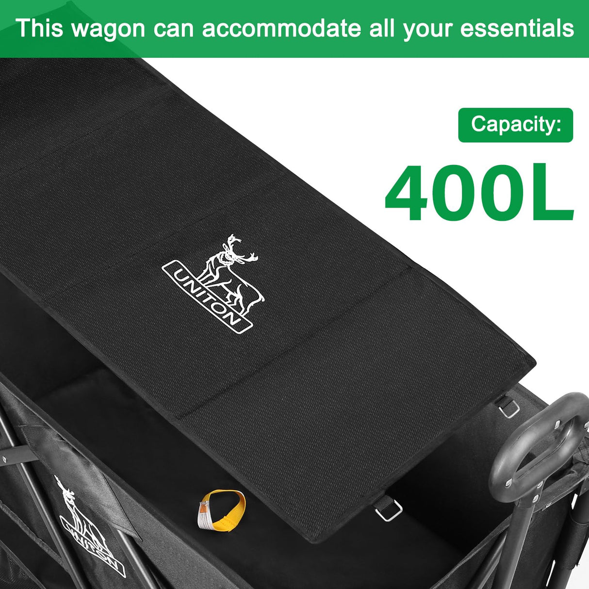 Double Decker Wagon 600lb Capacity & 400L Collapsible Sports Wagon