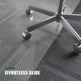 Clear Chair Mat for Carpet, tixpol 60"x46" Large Chair Mat for Carpeted Floors, Non-Slip Carpet Protector Mat with Grips, Heavy-Duty Rolling Under Desk Floor Mat for Home Office Use (Clear)