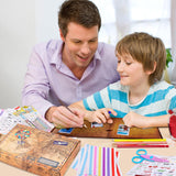 Adventure Book Scrapbook Photo Album 80 Pages Retro Leather Cover Memory Book with Luxury DIY Accessories Kit,Exquisite Box Gift Couples Weddings,Travelling,Christmas Day