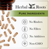Herbal Roots Organic Beet Root Powder Capsules - 1,500mg per Serving - Certified USDA Organic - Non-GMO - 60 Count Vegan Capsules
