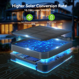 KOOPER Solar Lights Outdoor Garden Decor - Upgraded 3 Pack Solar Garden Lights with 9 Bigger Sunflower Lights, Solar Flowers Outdoor Waterproof for Flower Bed Yard Decor, Gift for Women Mom Grandma