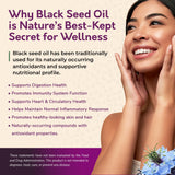 BioNatal Ethiopian Black Seed Oil 5oz Glass– Cold Pressed Nigella Sativa Producing Black Cumin Seed Oil, Unrefined & Non-Filtered, High TQ Up to 4.64% – Supports Immune System, Digestion & Joints