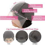 13x6 Lace Front Wigs Human Hair Pre Plucked 200% Density Body Wave HD Lace Front Wigs Human Hair Transparent Frontal Glueless Wigs Virgin Human Hair with Baby Hair for Women Natural Black 30 Inch