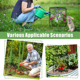 6 Packs Garden Plant Protectors from Animals,Metal Plant Cage, 11.8"x 12.6"