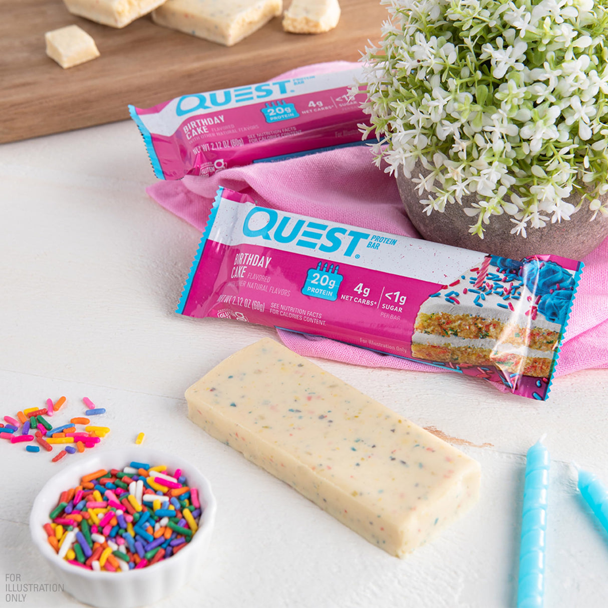 Quest Protein Bar - Birthday Cake (12 Bars)