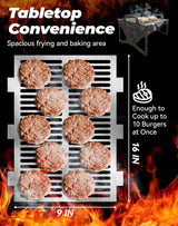 Slot Grill - Collapsible Bbq Grill For Easy Storage Steel, Stainless Steel Portable Slot Grill Collapsible Bbq Grill For Travel, Party, Large Cooking Surface, Adjustable Tool-Free Assembly