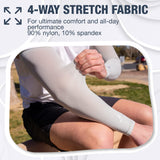 SportsTrail Cooling Arm Sleeves for Men & Women – Breathable, Moisture-Wicking, Sun Protection for Sports, Basketball, Football, Running, Golf, Cycling, Volleyball Arm Sleeves for Women, Men & Youth