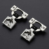 Ravinte 50 Pack 25 Pair 1/2 inch Overlay Soft Close Kitchen Cabinet Hinges Stainless Steel Adjustable Kitchen Hinges Satin Nickel Cabinet Hardware