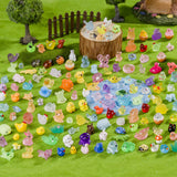 Faunamancy 200 Pcs Mini Resin Animals Figurines Bulk,200 Styles Tiny Animals Variety Pack for Fairy Garden Landscape,Hide Crafts Decor