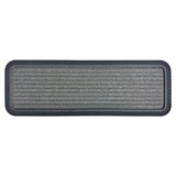 Ottomanson Outdoor Rubber Stair Treads – Ribbed Heavy-Duty Non-Slip Stair Mats – Best Grip on Concrete, Brick & Textured Step – Fastening Recommended for Wooden & RV Steps, Pack of 5