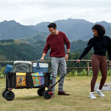 Portal Folding Wagon Brakes, All-Terrain Heavy Duty, Camping Garden Cart