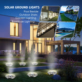 OULONGER Solar Lights Outdoor 16 Pack, Solar Garden Outdoor Waterproof Pathway Lights Bright In-Ground Light Outdoor Lighting Decor for Lawn, Patio, Yard, Driveway, Step and Walkway White Light