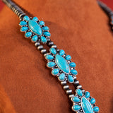 Montana West Turquoise Naja Necklace & Dangle Earring Jewelry Set for Women