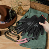 WHEATHUSK 120 Pairs Gardening Work Gloves Bulk for Men Women, Breathable Nitrile Rubber Coated Garden Gloves Dipped Gripping Working Gloves for Construction, Gardening, 9.1 Inch