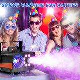 Dashsafe 1200W Fog Machine, 6000CFM for Halloween, Disco Light & Remote