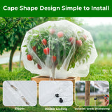6.4'x6.4' Fruit Tree Netting with 2-Way Zipper & Drawstring (2 Pack)