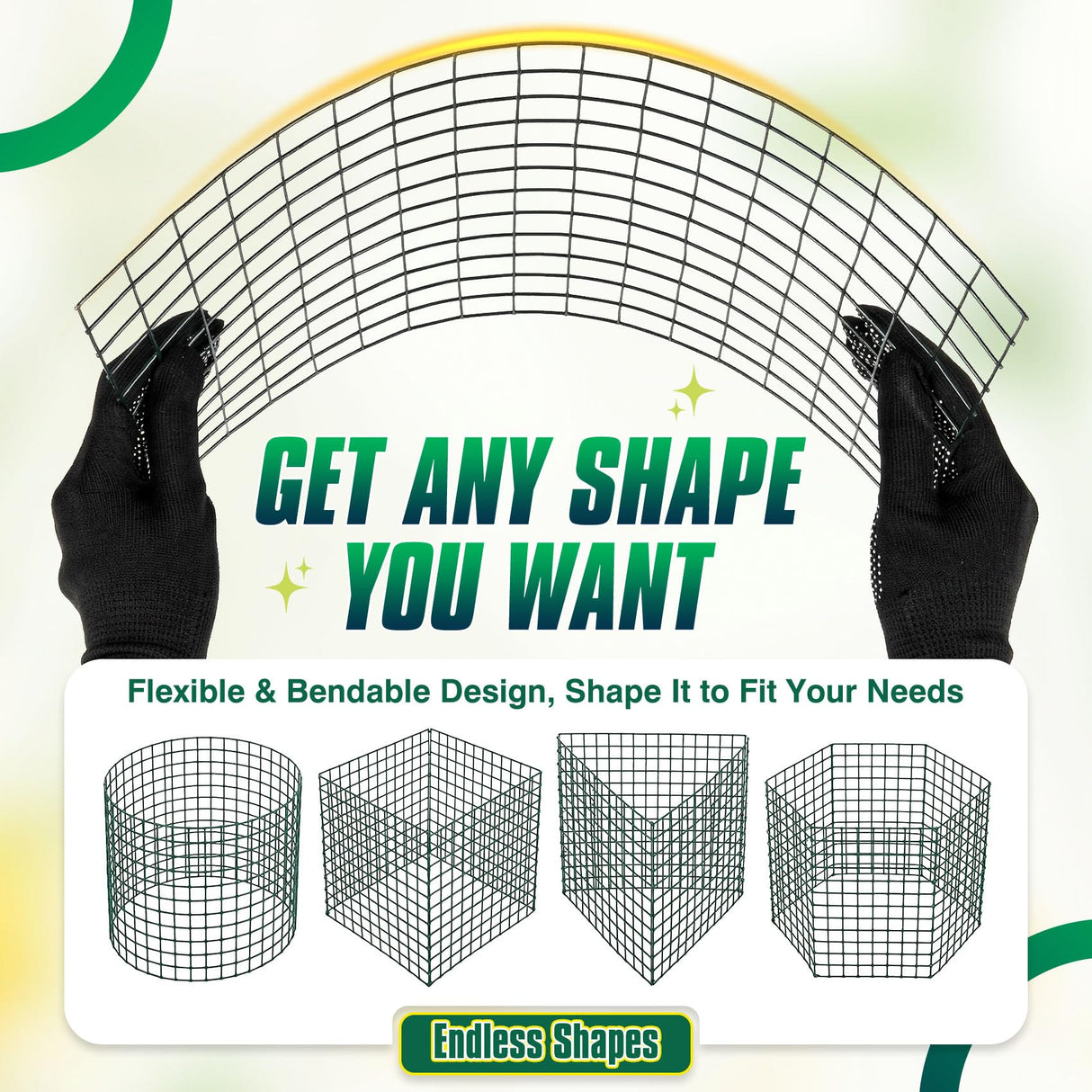 12 Pack 17" x 12" Tall Round Plant Cage - 36PCS Plant Support Cage Metal Wire Mesh Plant Protector for Outdoor Gardening Supplies Garden Protection Rabbits Chickens Ducks for Vegetables Flowers Shrubs
