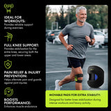 GARNO Knee Brace Plus Size, Dual Patella Tendon Support Strap, Adjustable Neoprene Stabilizer for Meniscus Tear, Arthritis, Tendonitis, MCL, ACL, Pain Relief, Recovery, Running, Men & Women; XL /2XL