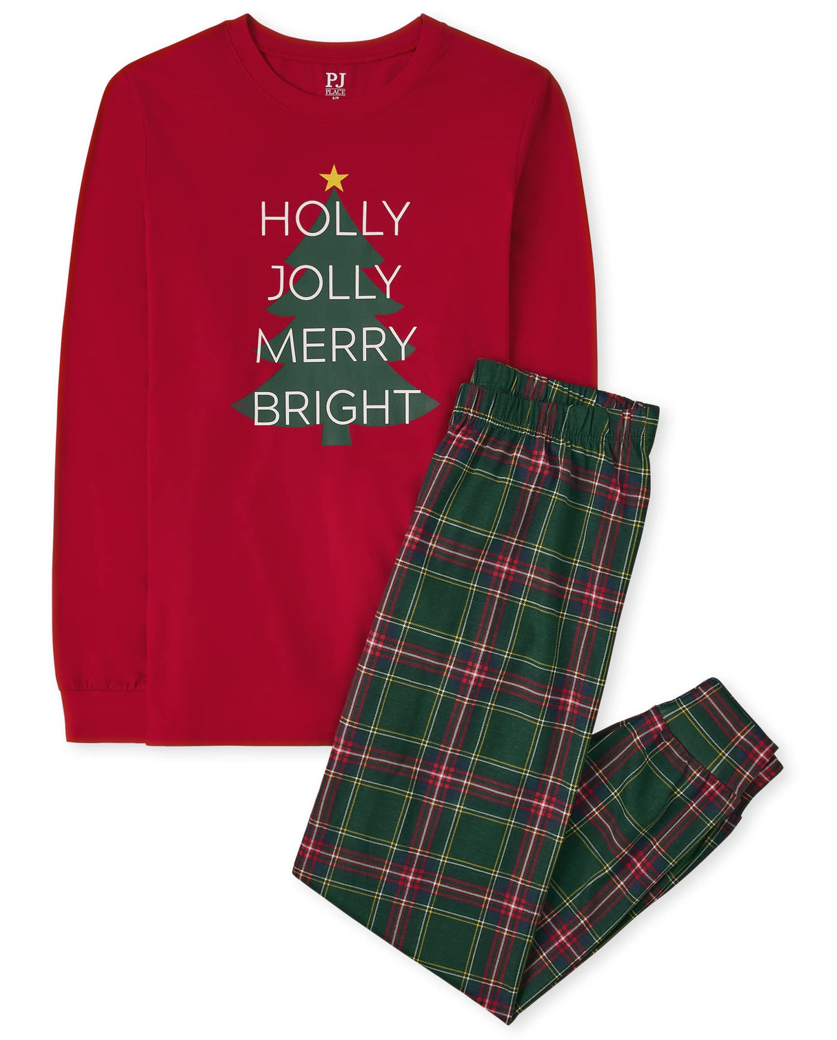 The Children's Place Baby Family Matching, Christmas and Holiday Pajama Sets, Cotton, Holly Jolly, XLarge (Adult)