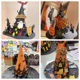 Crafjie 20PCS Paper Mache Cones Open Bottom Variety Pack Set of 4pcs 13.75x5, 6pcs 10x4, 10pcs 5.9x2.75 in, Paper Cone for DIY Art and Crafts Projects, Christmas Gnomes Christmas Tree, Halloween Decor