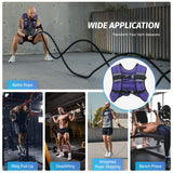 ZELUS Weighted Vest, 6lb/8lb/12lb/16lb/20lb/25lb/30lb Weight Vest with Reflective Stripe for Workout, Strength Training, Running, Fitness, Muscle Building, Weight Loss, Weightlifting, Violet(20 lb)
