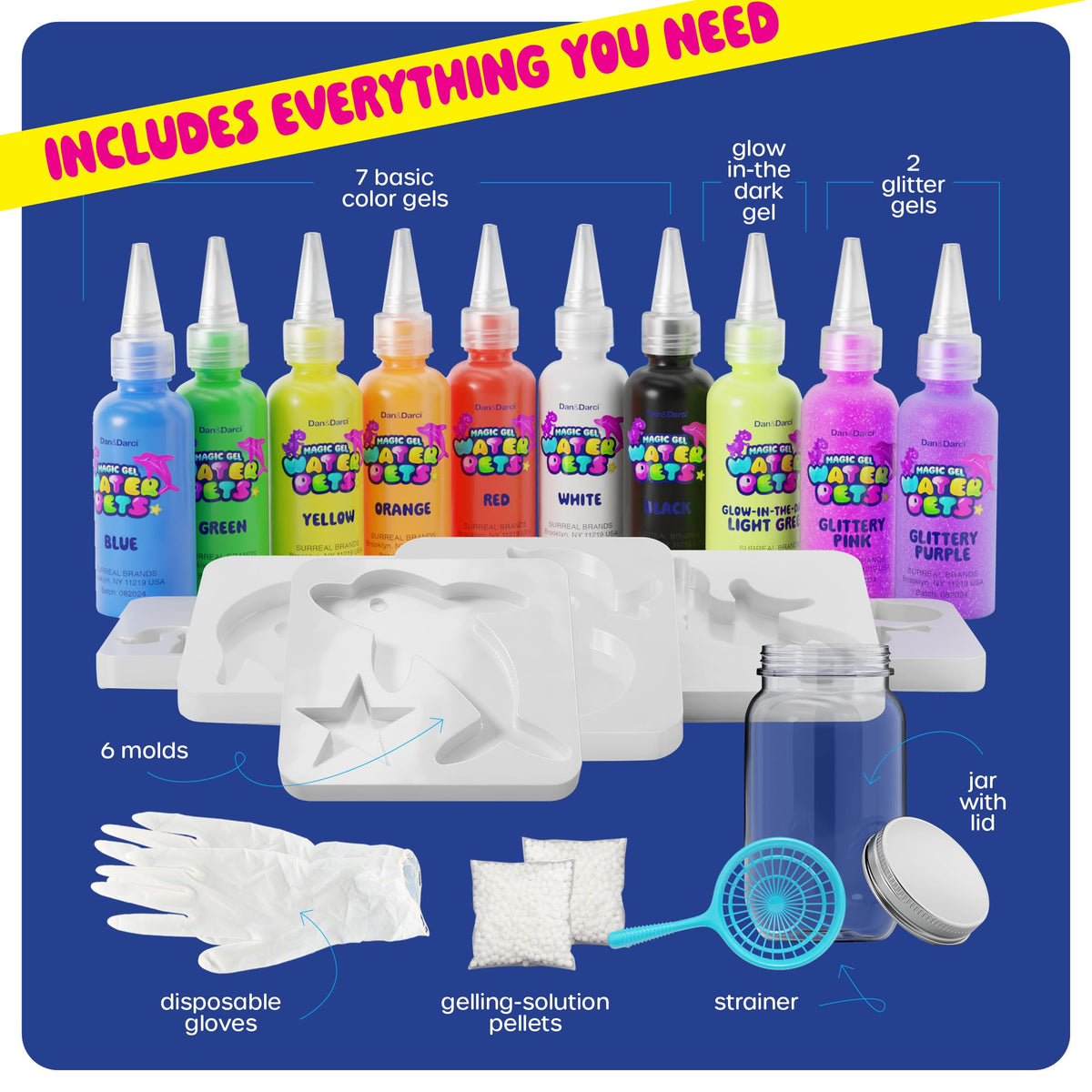 Dan&Darci Magic Gel Water Pets Kit - Birthday Gifts - Squishy Maker