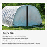 VIVOSUN 2-Pack Self Adhesive Zipper Door for Debris Barriers, 3In. x 7Ft. Peel & Stick, Heavy-Duty & Double-Sided Zipper for Tarp, Greenhouse, Indoor Outdoor Tent, Black