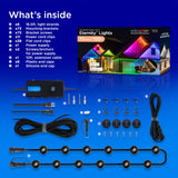 Enbrighten Vibe Eternity Permanent Outdoor Lights for House, 100 Feet, 72 RGBWIC LEDs, Close Spacing, 33lm, Color Changing, Christmas, Eave Lighting, Smart App, Works with Alexa, Google Home, 82730