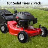 OEBYZWSL 10" 4.10/3.50-4 Flat Free Tire & Wheel, 5/8" Bearings, 2-Pack