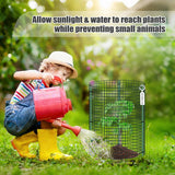 6 Set Wire Plant Protector from Animals - 12"x16" 18Pcs Metal Mesh