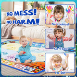 Water Doodle Mat,Kids Painting Mat, Toddlers Drawing Writing Toys,Reusable Coloring Mat, Birthday Christmas Gifts for 3 4 5 6 7 8 Years Old Boys Girls, 40 x 32 Inches