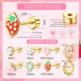 18K Gold Plated Hypoallergenic Earrings for Women 316 Surgical Steel