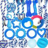 PawsAion 20 Pack Luxury Puppy Teething Chew Toys for Small Dogs and Puppies