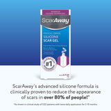 ScarAway Silicone Scar Gel, Helps Improve Size, Color & Texture of Hypertrophic & Keloid Scars from Injury, Burns & Surgery, Water Resistant, 20g (0.7 Oz)