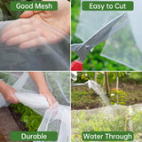 Garden Netting 10x50FT 2 Pack Ultra Fine Mesh, Insect Barrier Bird Netting for Garden Protection, Insect Bug Netting Garden Net for Protecting Plants Vegetables Flowers Fruits