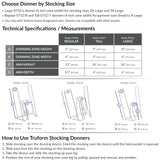 Truform Large Size Stocking Donner, Helps Apply Compression Socks Sized 2XL or 3XL