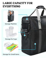 BS-VOG Carrying Bag for Ninja Slushie Machine FS301 & FS300, Portable Travel Tote Storage Bag with Front-Opening Design for Frozen Drink Maker, Thick Padded Protector for Machine Accessories