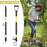 Tegarbed 39" Stand Up Weed Puller Tool - Heavy Duty Detachable 3-Claw Weeder with Ergonomic Long D-Handle | Tools for Effortless Garden Weed Removal (Dandelions, Thistles & More)