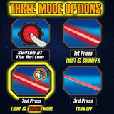 4 Pack Light up Sword with FX Sound (on-Off Control) and Retractable Handle