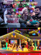 Acan 115FT Christmas Lights Warm White/Multicolor, 300 LED Color Changing String Lights Outdoor with Remote Control, 8 Modes Fairy Light Plug in Waterproof for Bedroom Party Christmas Tree Wedding