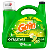Gain Liquid Laundry Detergent, Original scent, 134 Loads