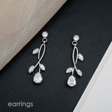 CSY Elegant Cubic Zirconia Bridal Jewelry Sets Wedding Birdes Bridesmaids