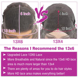 28 Inch 13X6 Deep Wave Lace Front Wigs Human Hair Pre Plucked 200% Density HD Lace Frontal Wigs for Women Curly Human Hair Wig Wet And Wavy HD Lace Front Wigs Pre Plucked
