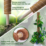 Fabulas Moss Pole 58.7 Inch - Monstera Plant Support 5 Pack, 17.5" and 12" Plant Stakes for Indoor Plants Coco Coir Moss Pole Sticks for Climbing Potted Live Plants, Pothos, Philodendron