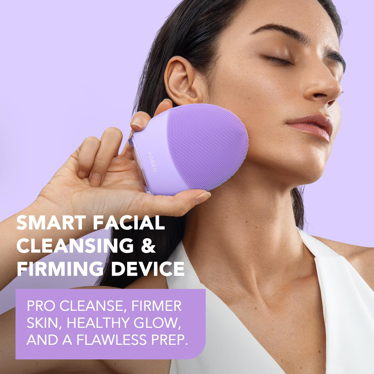 FOREO LUNA 4 Face Cleansing Brush - Firming Face Massager - Anti Aging Care - Enhances Absorption - Simple Skin Care Tools - Sensitive Skin
