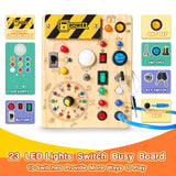 Grarain Busy Board for Toddlers - Montessori Educational Toy for 1-3 Year Old Boys & Girls | Travel-Friendly Sensory Learning Activity | Ideal for Kids with Autism(Busy Board v2)