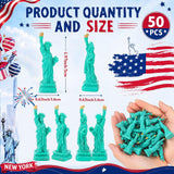 Geelin 50pcs Mini Statue of Liberty Figurines 2 Inch Resin Statue of Liberty Decoration Tiny Little Small New York Souvenir Gift New York Figurine Replica for 4th of July 250th Anniversary Cake Topper