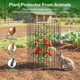 8 Pack Plant Protector from Animals, Wire Mesh Plant Cages for Garden – Sturdy Metal Plant Protectors to Keep Rabbits, Squirrels, and Animals Out – Ideal for Vegetables, Flowers, and Outdoor Plants