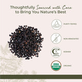Starwest Botanicals Organic Elderberries - Dried Elderberries for Syrup, Tea, Gummies, & Jam, Certified Kosher, Non-GMO - Bulk 1 lb Bag